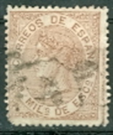 Spanien 1867 50 M. Gest. Isabella II. - Oblitérés