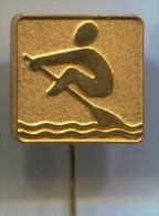 Rowing, Kayak, Canoe - Slovenia,  Vintage Pin, Badge - Remo