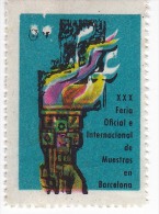 02108 Sellos Feria XXX Oficial E Internacional De Muestras En Barcelona - Feuillets Souvenir