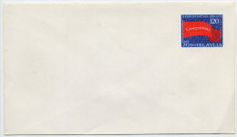 YUGOSLAVIA 1980 1.20d Red Flag  Postal Stationery Envelope Unused.  Michel U85 - Interi Postali