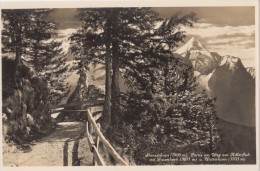 Switzerland, Suisse, Stanserhorn Partie Am Weg Zur Adlerfluh Mit Rosenhorn, Unused Real Photo Postcard [15682] - Stans