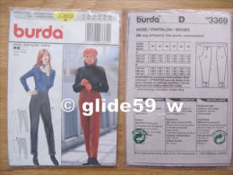 Patron Burda - Hose - Pantalon - Pants - D N3369 - Patterns