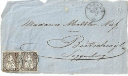 Brieffragment  Trogen - Bütschwyl Toggenburg           1866 - Briefe U. Dokumente