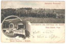 RISTORANTE DEL CASTELLO DEI CESARI ( Propr. Mario Giuliani )  Via St. Prisca  --  Spendido Panorama - Cafes, Hotels & Restaurants