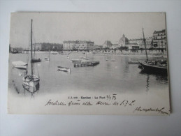 AK 1903 J.J. 389 Geneve - Le Port. Schiffe / Hafen. Jullien Freres. Echt Gelaufen - Voiliers