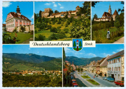 AK Steiermark 8530 Deutschlandsberg Rathaus Burg Schloß Hollenegg Hauptplatz Österreich Austria Autriche Ansichtskarte - Deutschlandsberg