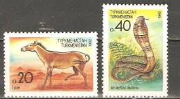 TIMBRE NEUF TURKMENISTAN YVERT N° 10.11 - Turkmenistan