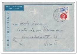 Luchtpostbrief 1935 Naar Wenen Vertuurd Vanuit Hengelo - Cartas & Documentos