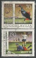 YU 1986-2152-3 FIFA CUP MEXICO, YUGOSLAVIA, 1 X 2v, Used - Used Stamps