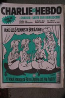 CHARLIE HEBDO -  N° 509- 20 MARS 2002- LES 5 FEMMES DE BEN LADEN- CABU - BERLUSCONI - Documenti Storici