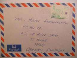 Brunei Lettre De 1985 Pour Jersey - Brunei (1984-...)