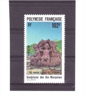 387  ** Y&T  (Sculptures Des Iles Marquises) *POLYNESIE°  37/12 - Unused Stamps