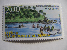 3-052 Mayotte  Peche  Lagon Pecheur Fishman - Agriculture