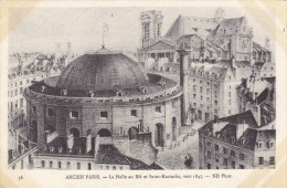 ANCIEN PARIS - La Halle Au Blé Et Saint-Eustache Vers 1845 - Arrondissement: 01