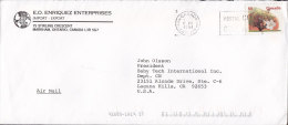Canada Airmail E. O. ENRIQUEZ ENTERPRISES, MARKHAM Ontario 1994 Cover Lettreto Caifornai USA Snow Apple Tree Stamp - Brieven En Documenten