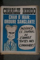 CHARLIE HEBDO -  N°  216- 6 JANVIER 1975- WOLINSKI- CHAH D' IRAN- REISER-GEBE- GUILLEM - Documenti Storici