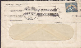 South Africa STAD / CITY Of JOHANNESBURG 1948 Cover Brief - Storia Postale