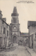 Chanteloup Les Vignes 78 -  Eglise Et Rue De Pissefontaine - Editeur Bazar Cauchois - 1917 - Chanteloup Les Vignes