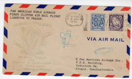 LETTRE - IRLANDE - Luimneach Le 16/06/1946  Pour Prague - Storia Postale