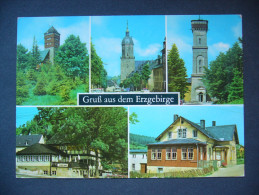 Germany: ERZGEBIRGE - Bärenstein, Annaberg, Pöhlberg, Gaststätte "Frohnauer Hammer", Königswalde - 1979 Posted - Annaberg-Buchholz