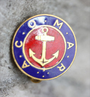 Broche émaillée "A.C.O.M.A.R. "Association Centrale D´Officiers-mariniers Et De MArins De Réserve" Marine Nationale - Navy
