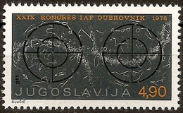 YUGOSLAVIA 1978 2nd International Astronautical Federation Congress Dubrovnik Croatia MNH - Unused Stamps