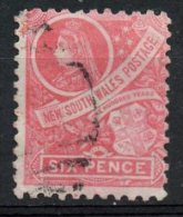 New South Wales 1888 6p Victoria And Coat Of Arms Issue #80 - Gebruikt