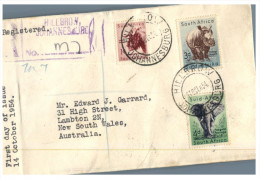 (431) Registered Letter Posted From South Africa To Australia - 1954 - Zonder Classificatie