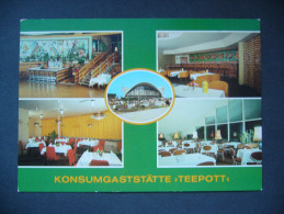 Germany: Rostock - Warnemünde - Konsum-Gaststätte "Teepott" - Bar, Außenansicht, Restaurant, Café - 1980s Unused - Rostock