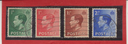 1936 - EDOUARD VIII   Mi No 193/196 Et Yv No 205a/209  Serie Complete - Gebruikt