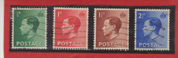 1936 - EDOUARD VIII   Mi No 193/196 Et Yv No 205a/209  Serie Complete - Usati