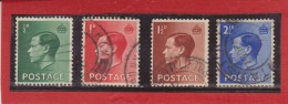 1936 - EDOUARD VIII   Mi No 193/196 Et Yv No 205a/209  Serie Complete - Gebruikt