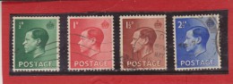 1936 - EDOUARD VIII   Mi No 193/196 Et Yv No 205a/209  Serie Complete - Usados