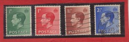 1936 - EDOUARD VIII   Mi No 193/196 Et Yv No 205a/209  Serie Complete - Gebraucht