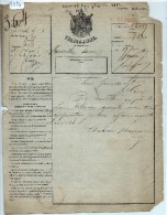 FRANCE  TELEGRAMME  DE MARSEILLE  POUR  LE HAVRE  1869 - Télégraphes Et Téléphones