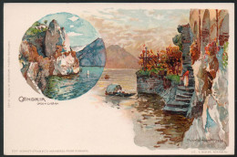 0068 Alte Litho Künstlerkarte - Candria Lago Di Lugano - Manuel Wieland 1898 - E. Nister Nürnberg - Wielandt, Manuel