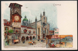 0069 Alte Litho Künstlerkarte - Candria Lago Di Lugano - Manuel Wieland 1898 - E. Nister Nürnberg - Wielandt, Manuel