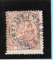 España. 1ª República. Nº 132 Fechador Azul - Used Stamps