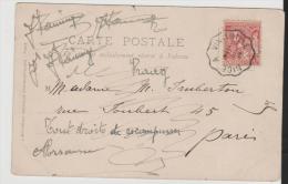 PM035a/  Monaco - TPO 1904, Vinsimille - Nice Auf AK Monte Carlo - Lettres & Documents