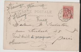 PM035a/  Monaco - TPO 1904, Vinsimille - Nice Auf AK Monte Carlo - Covers & Documents