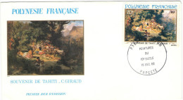 Polinesia Francese - French Polynesia - 1982 - Souvenir De TAHITI, C.GIRAUD - Peintures - FDC - FDC