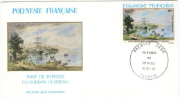 Polinesia Francese - French Polynesia - 1982 - Port De Papeete C.F. GORDON CUMMING - Peintures - FDC - FDC