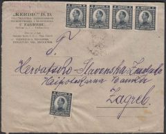 Yugoslavia 1924, Cover Vukovar To Zagreb W./postmark Vukovar "Kerdic" - Cartas & Documentos