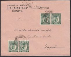 Yugoslavia 1924, Cover Sarajevo To Zagreb W./postmark Sarajevo - Briefe U. Dokumente