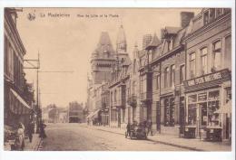 La Madeleine (59) - Rue De Lille Et La Poste - Commerce Epicerie. B. état, Sépia, Non Circulé. - La Madeleine