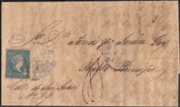 1857-H-170 CUBA ESPAÑA SPAIN. ANTILLAS. ISABEL II. 1857. Ant. Ed.7. ½ Rs. SEGUNDO MOLDE MUY TUPIDO. VARIEDAD &ldq - Prephilately