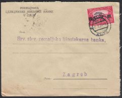 Yugoslavia 1924, Cover Celje To Zagreb W./postmark Celje - Lettres & Documents