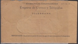 TELEG-37 CUBA. TELEGRAFO DE ESTADO. TELEGRAPH. SOBRE DE TELEGRAMA. TELEGRAM. CIRCA 1980. TIPO XIII. - Telegraphenmarken