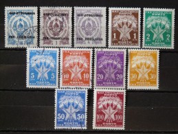 YOUGOSLAVIE - Taxe 1950/1952  N° 111 / 121 O / * / ** - Timbres-taxe