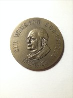 MEDAILLE UNIFACE DE WINSTON CHURCHILL - Otros & Sin Clasificación